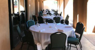 outdoor social event at tucsom banquet space